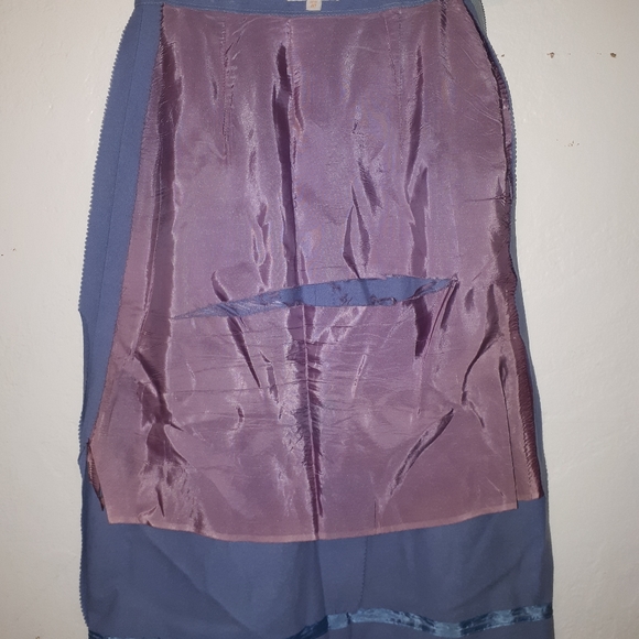 Vintage virgin wool skirt with kickpleat - Picture 4 of 11